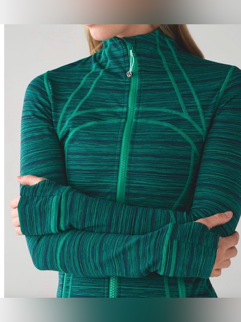 RARE Lululemon DEFINE JACKET IN CYBER JUNGLE HERO BLUE